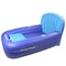 Swim Central Inflatable Swimming Pool Lounger with Ice Cooler - 64" - Blue